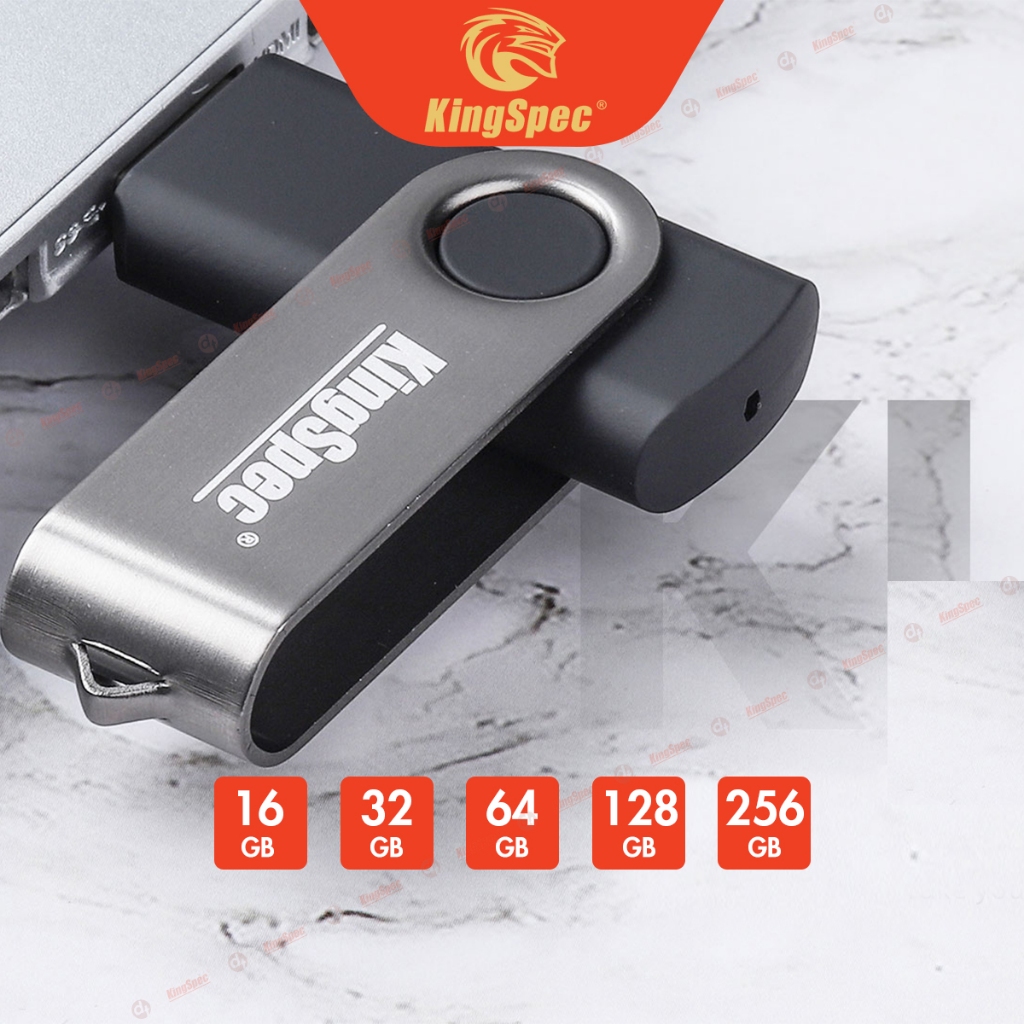 ข้อมูล USB KingSpec / KIOXIA 2.0 / 3.2 Gen1 [ USB-KS / U301 ] - สินค้าของแท้