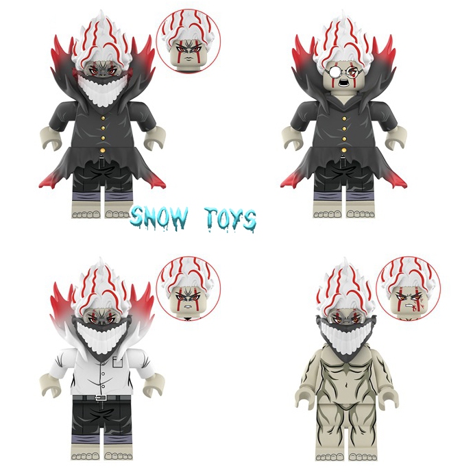 ฟิกเกอร์ Minifigures Dandadan Dan Da Dan ประกอบและประกอบด้วยตัวละคร Ken Takakura Okarun Takakura Ken