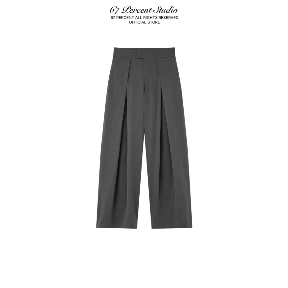 Smooth Patterned Straight-Leg TROUSERS 67PERCENT/67% - TAILORED SCULPT TROUSERS