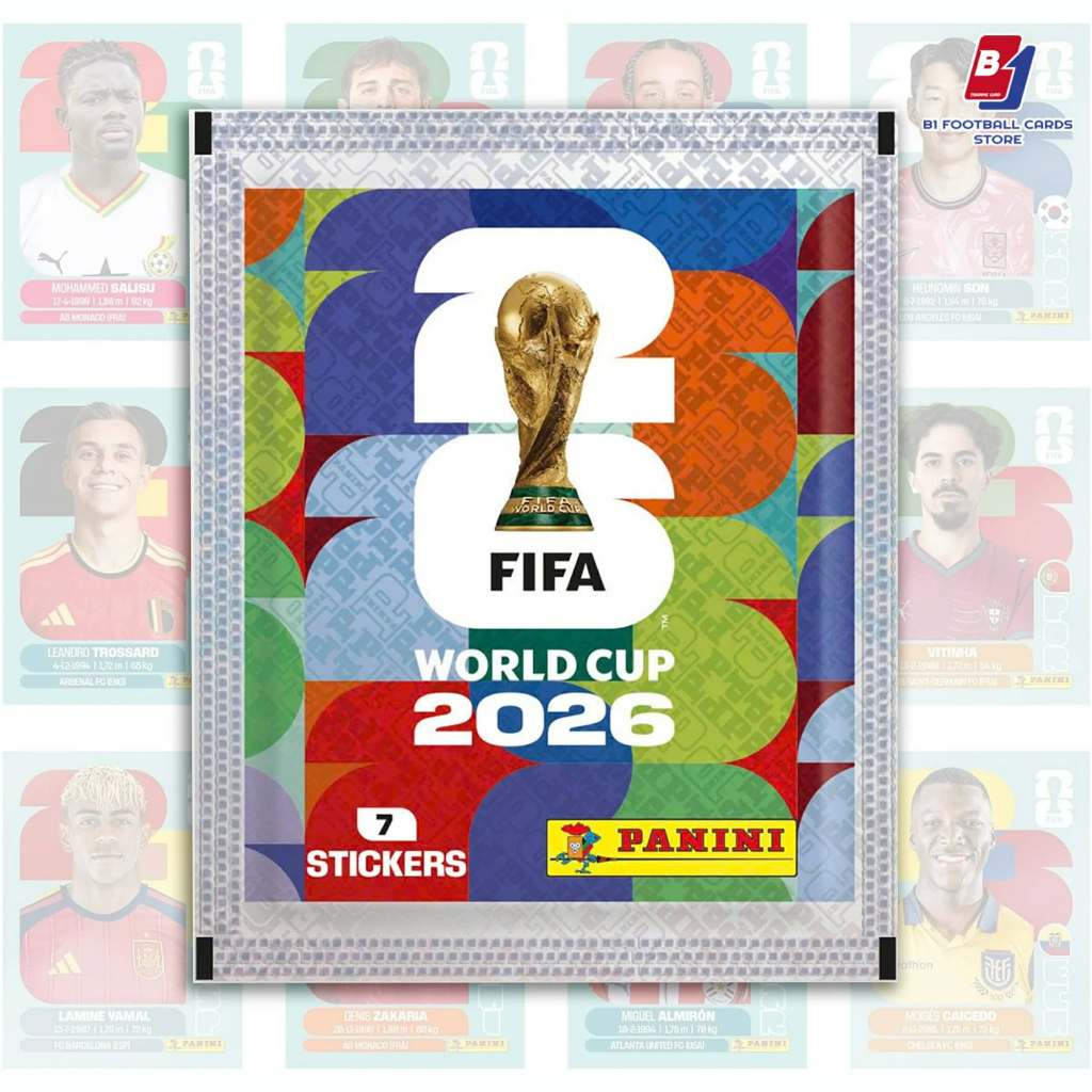แพ็คเดียว (7 สติ๊กเกอร์) - Panini FIFA World Cup 2026 Official Sticker Collection - สติ๊กเกอร์ผู้เล่น