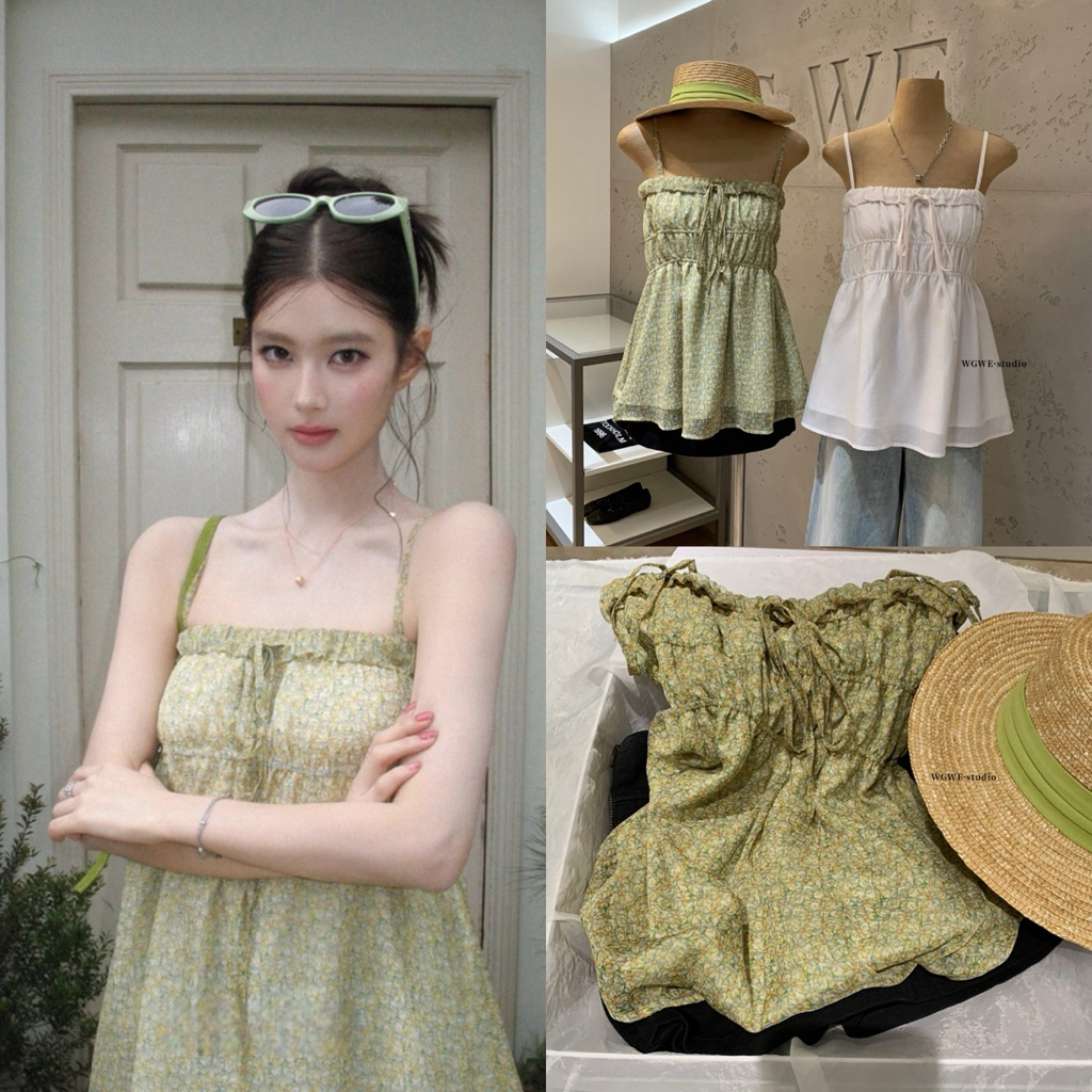 NHY.studio /WGWE/ เสื้อกล้ามยางยืดหรูหรา 9822