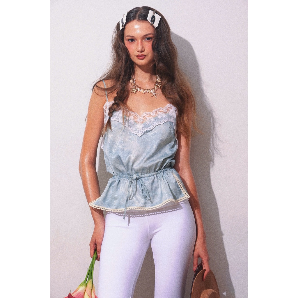 SA ANOTHERWAY Trixie Top Pearl Silk Brocade