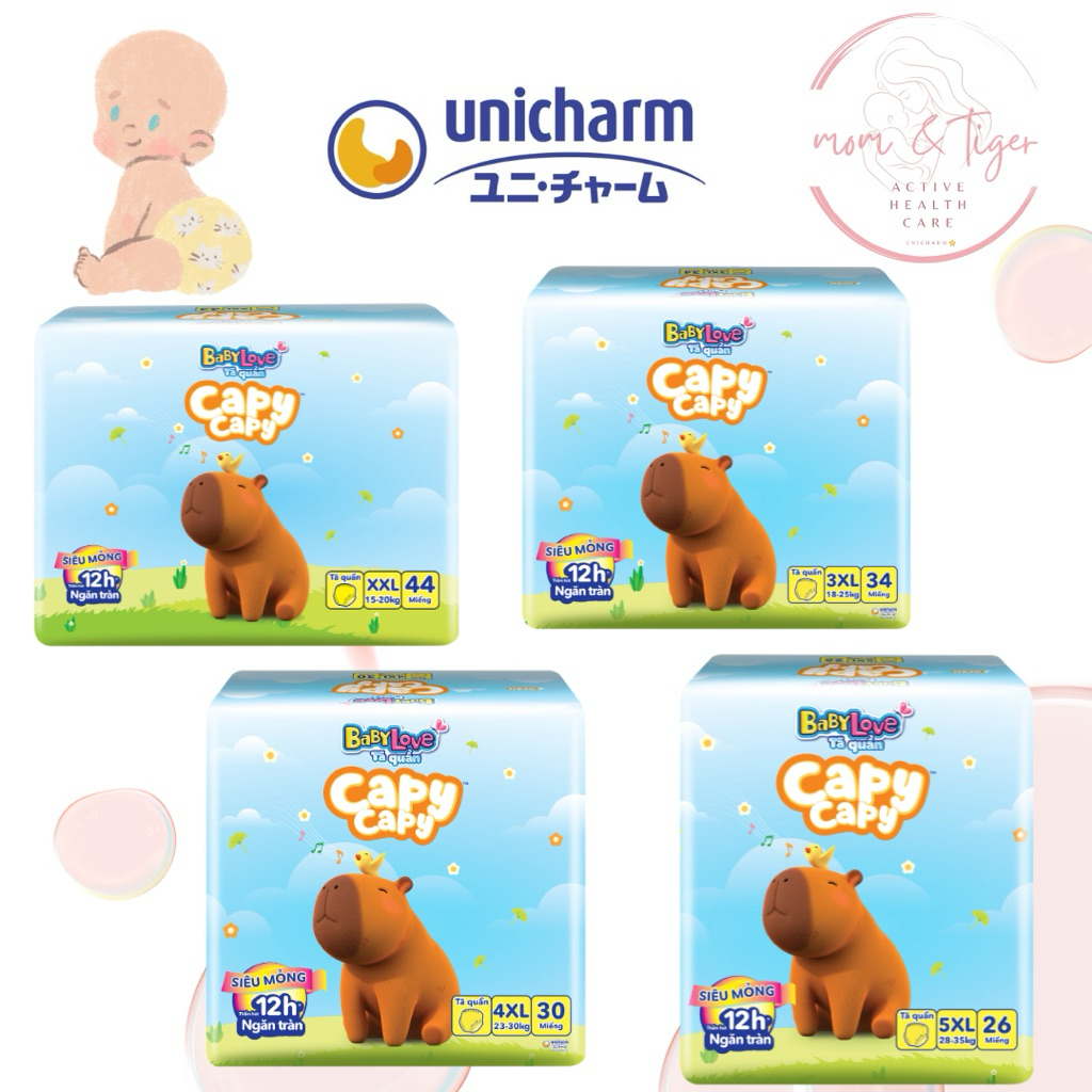 BabyLove Pants CapyCapy Diapers 3XL - 5Xl
