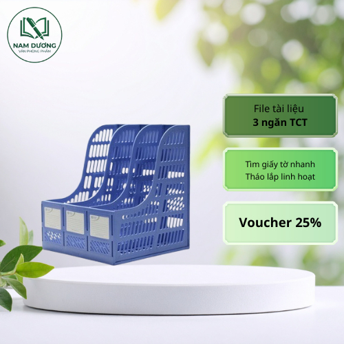 TCT 3 COMPARTMENT DCUMENT FILE – A4 FILE SHELF, เก็บของ NEAT | VPP NAM DUONG