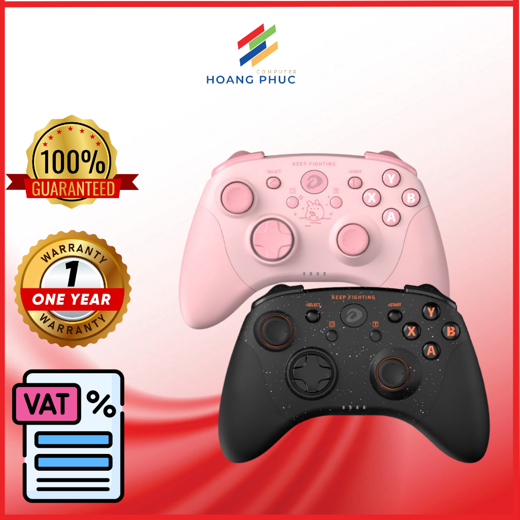 DareU GAME HAND - H101X (BLACK - PINK) - สินค้าของแท้ 1 ปี