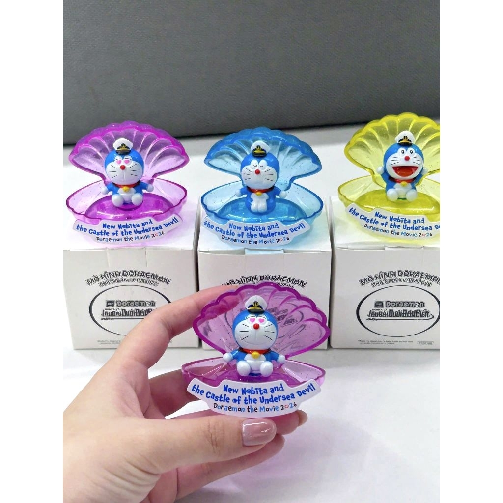 [CGV + DORAEMON] DORAEMON SHELL MODEL NOBITA SEA SPRING GIFT AND Undersea CAST Figment Doraemon