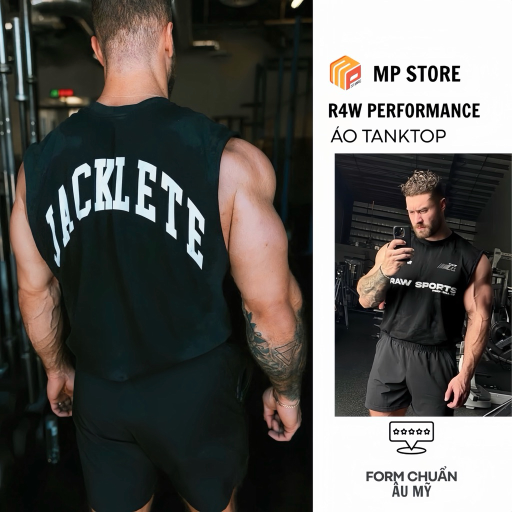 เสื้อกล้ามยิมผู้ชาย R4W Loose Form Sports Local Brand 2026