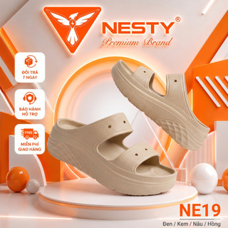[NE19] Tặng 12 Sticker Dép Hai Quai Ngang NESTY Đế Cao 6Cm Chất Liệu Nhựa EVA Cao Cấp Êm Chân