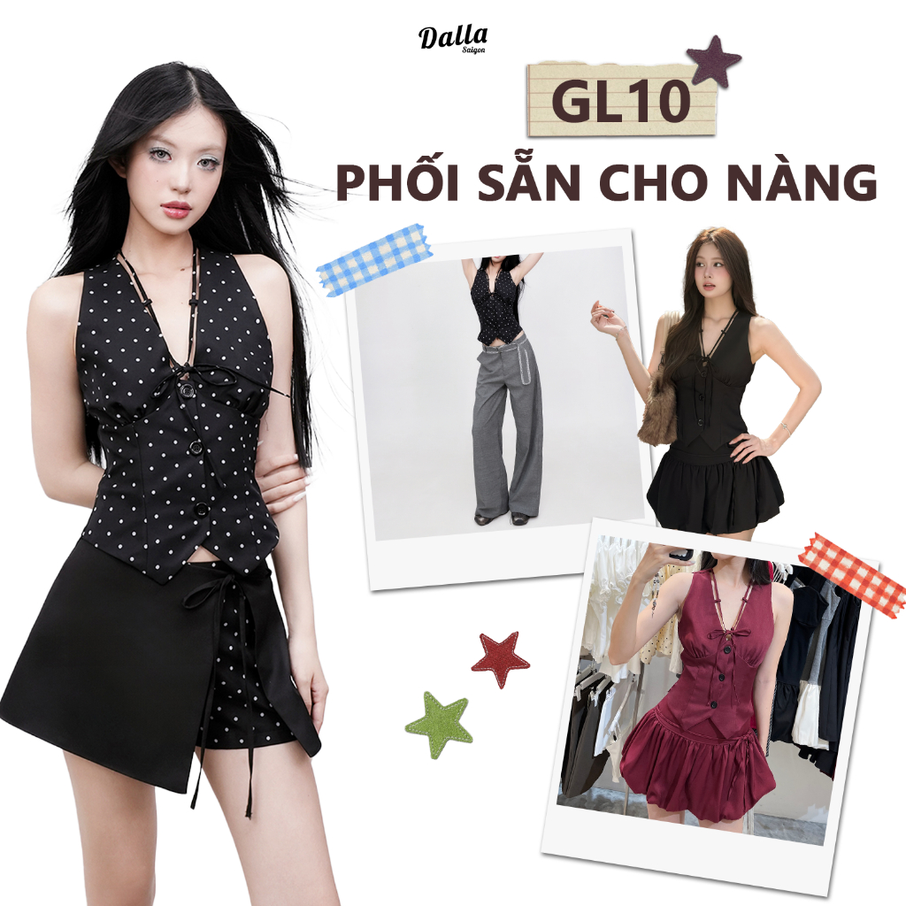 [SEPARATED SET] DALLA Coordinate พร้อมเสื้อกั๊กผูก V1 (GL10)