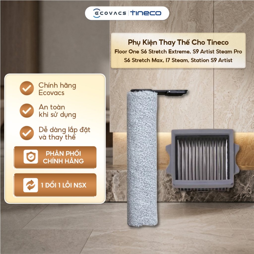 อุปกรณ์เสริมทดแทนสําหรับ Tineco Floor One S6 Stretch Extreme, S9 Artist Steam Pro, S6 Stretch Max, i