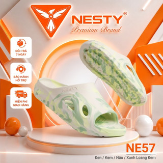 { NE57} Dép Bánh Mì Đúc Nguyên Khối Thương Hiệu Nesty Chất Liệu Nhựa EVA Unisex Dép Nhẹ Êm Chân Không Mùi Nhựa