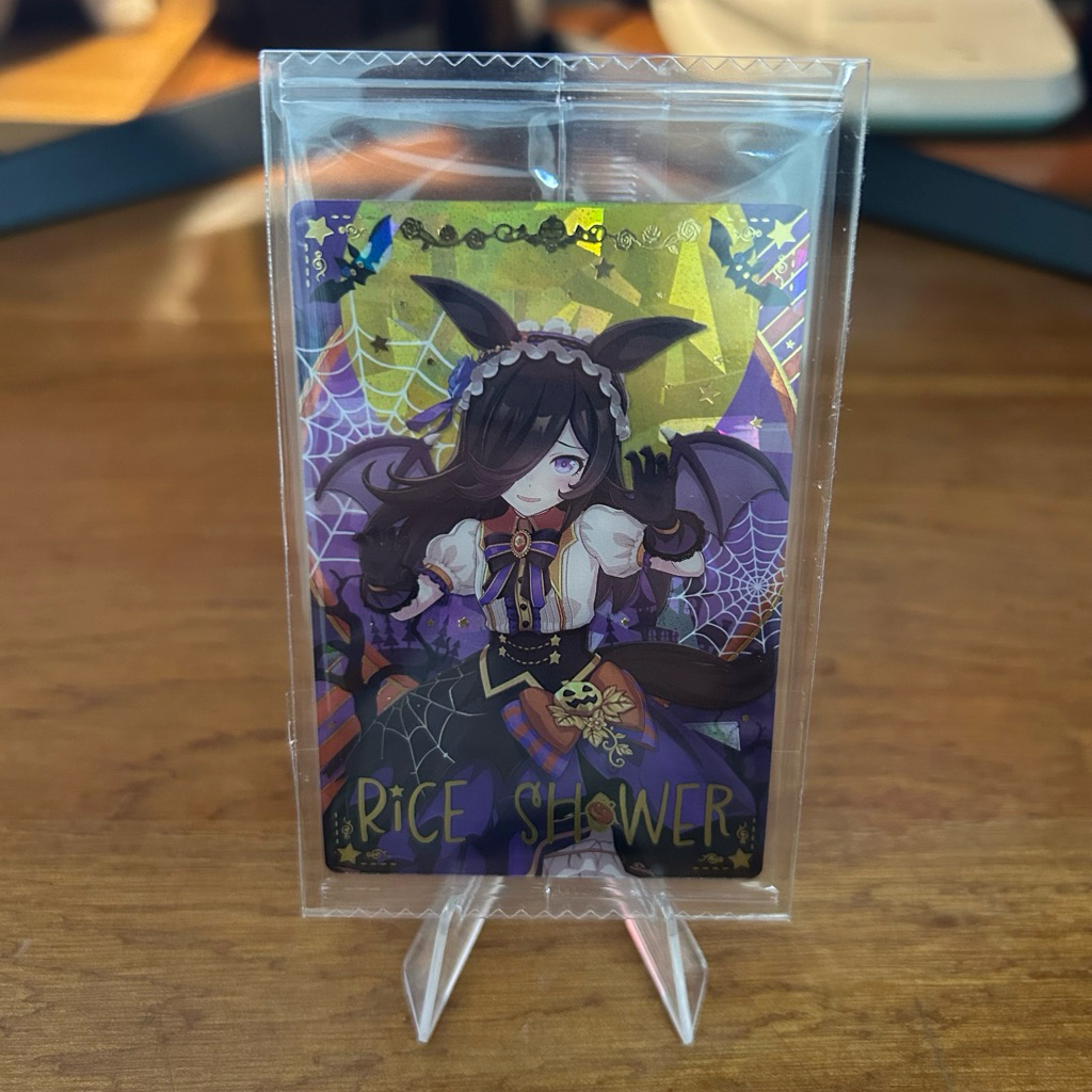 การ์ดเวเฟอร์โลหะ SP Rice Shower • Uma musume