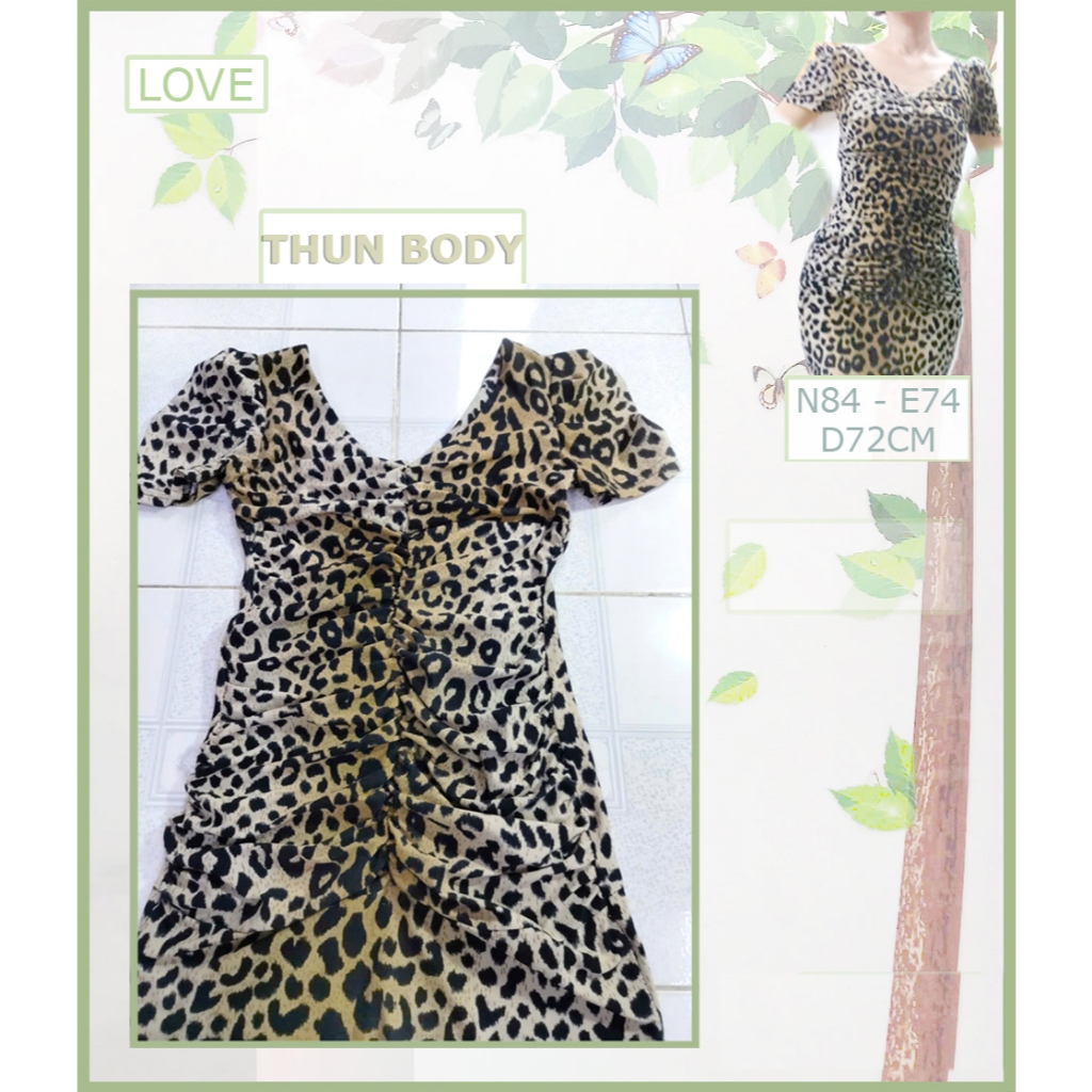 Body Leopard Elastic Dress - Pass