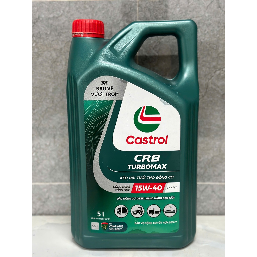 Castrol CRB Turbomax CK-4 15w40 5L Lubricant - ของแท้ยอมรับ
