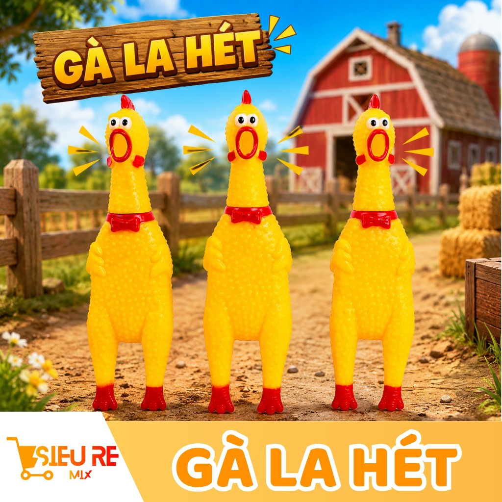 ชุด Squeaking CHICKEN สนุกและน่าสนใจสําหรับเด็กในการจับและเล่น R31