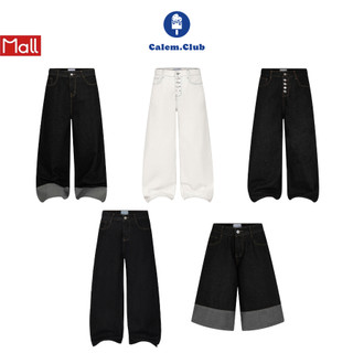 Quần Jean Ver.3 Dài/ Short Jean ver 3-Calem.Club Jean Ver 3 Fold Series chất liệu Denim form nam nữ phong cách trẻ trung