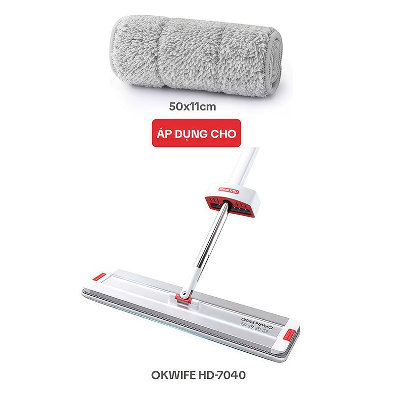 เปลี่ยน Mop PJ-7040A-PTB สําหรับ OKwife HD-7040A Self-Wing Mop