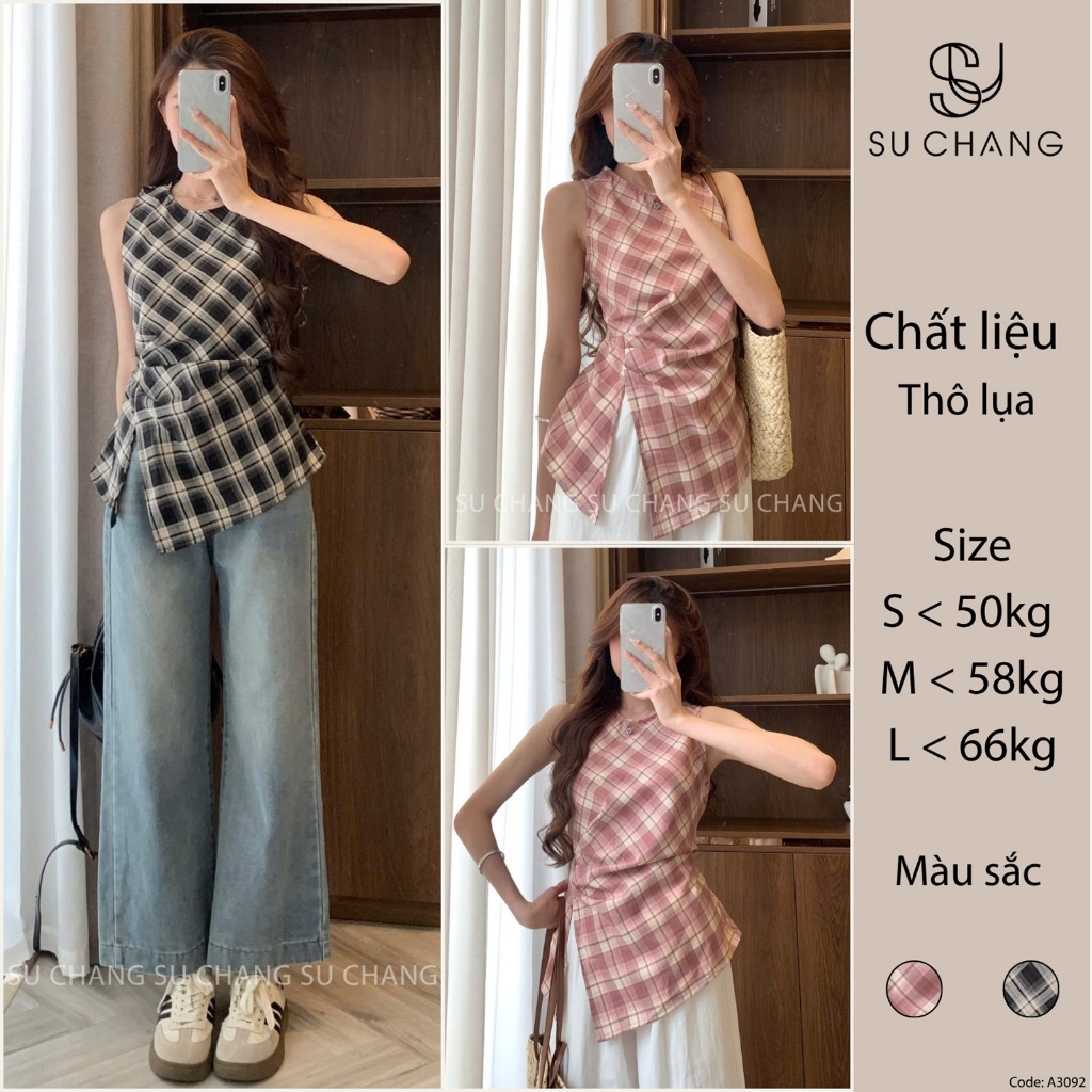Su Chang A3092 เสื้อเชิ้ตเอวจับจีบแฟชั่นสตรี