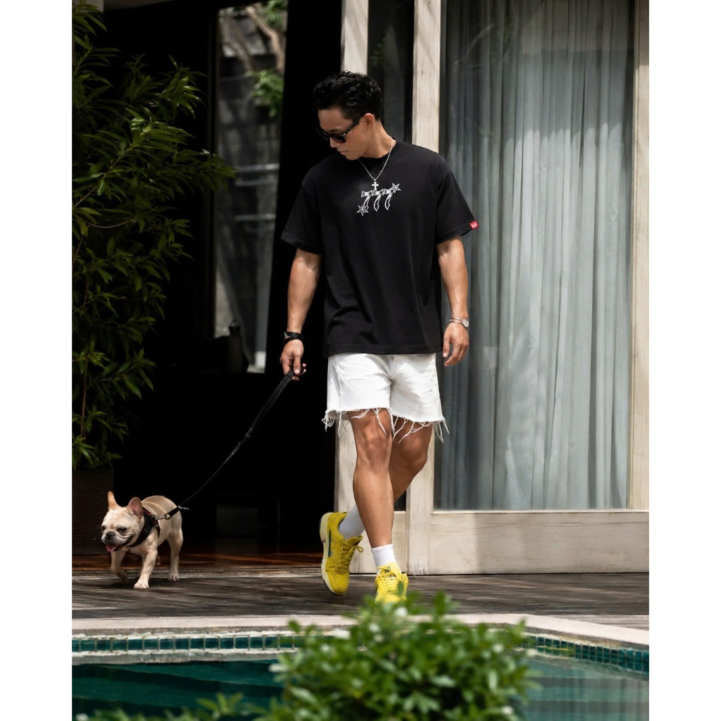 777 3D Star BOXY Hypo SS2026 เสื้อยืดคุณภาพสูง 250sgm 2-Way Cotton - ป้ายเต็มและกระเป๋าซิป