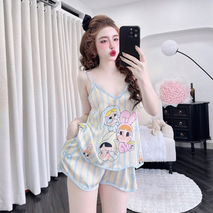 TA03 - ผู้หญิง LATIN PIJAMA 2 5D WAVY LACE STRAPS - SMALL PHOM