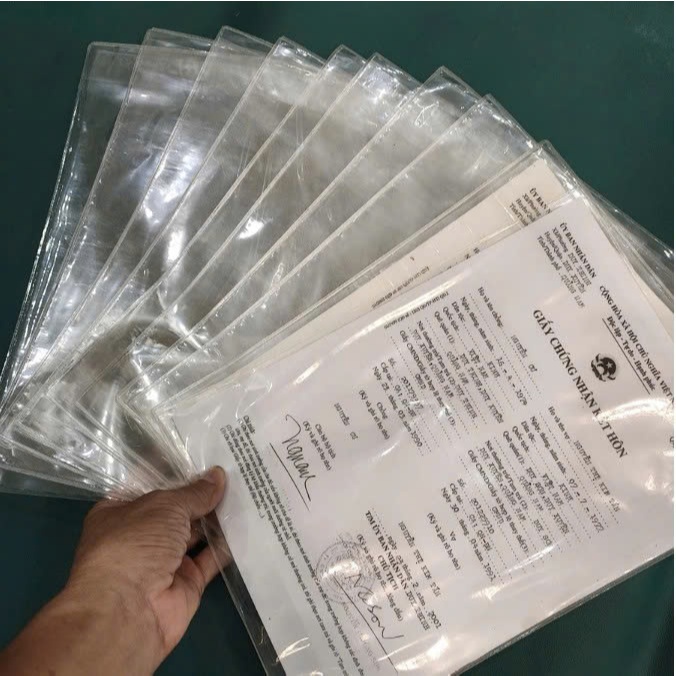 A4 SIZE - ถุงพลาสติกป้องกันเอกสาร A4 สําหรับกระดาษประกาศ เอกสาร และเอกสาร