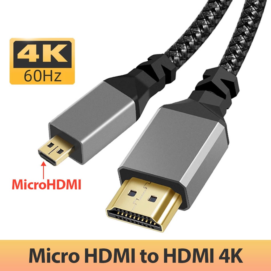 สายแปลง Micro HDMI เป็น HDMI ยาว 0.3M/1M/2M/3M/5M/10M
