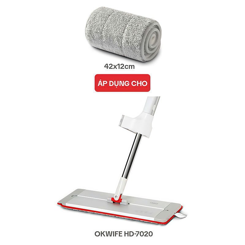 OKwife HD-7020-1 ไม้ถูพื้นทดแทนสําหรับ OKwife HD-7020 Self-Wing Mop