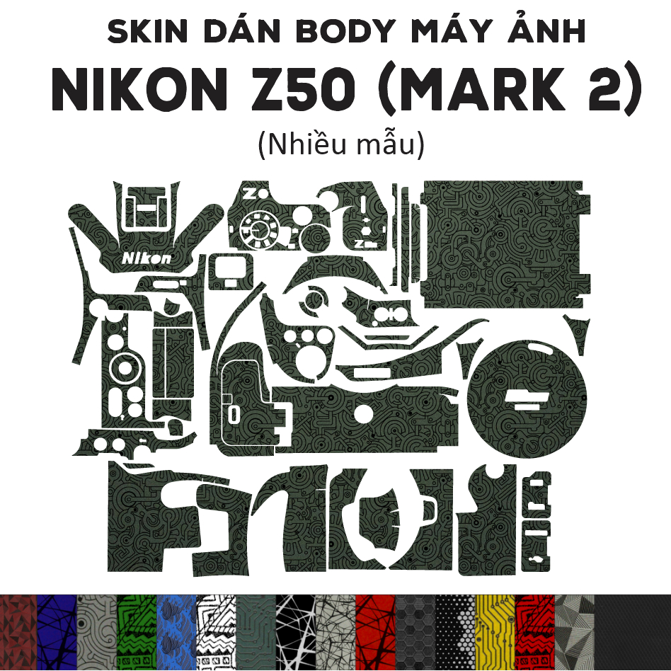 สติ๊กเกอร์ 3M Skin สําหรับ Nikon Z50 Mark 2 (หลายรุ่น) | ฟิล์มกันรอยสําหรับตัว Nikon Z50