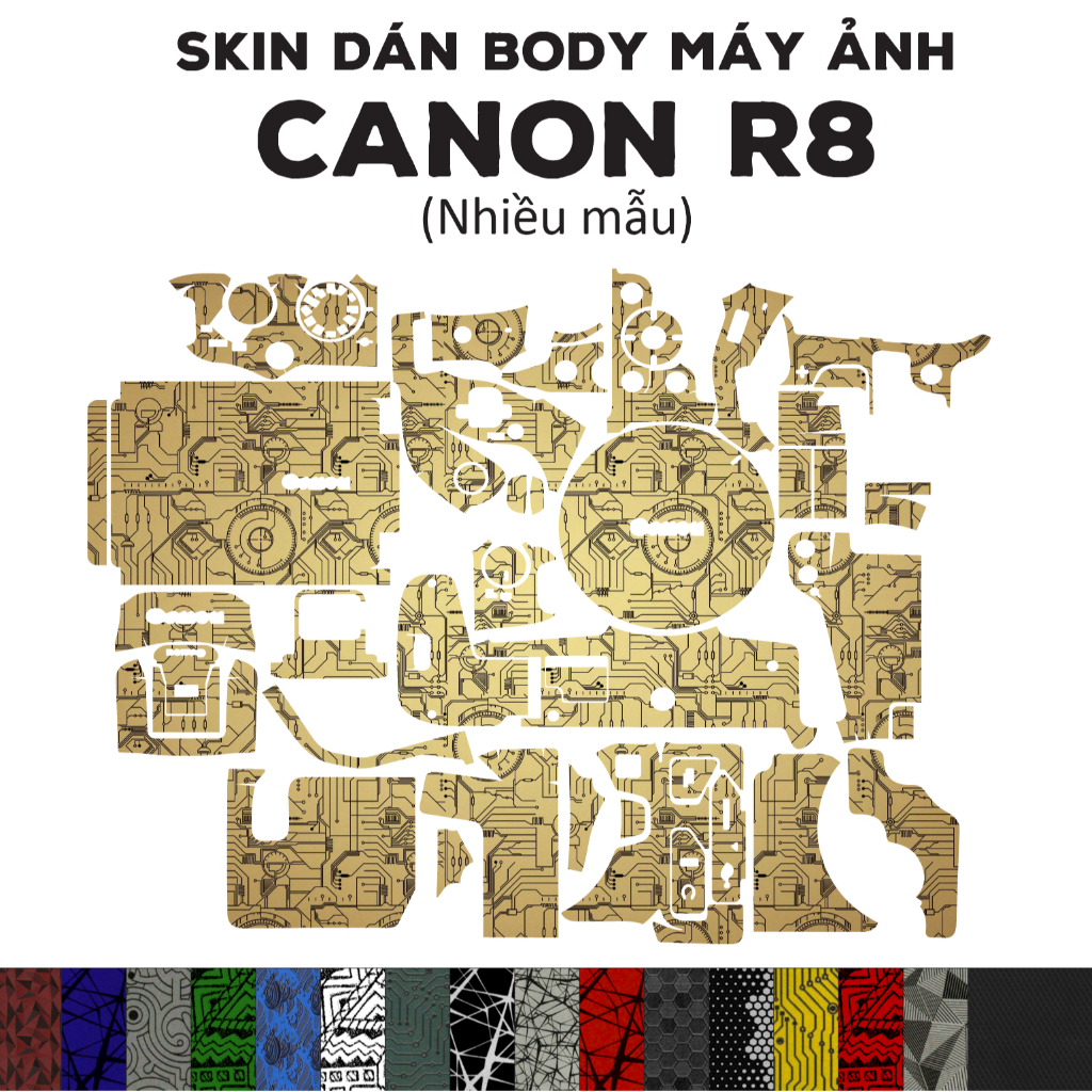 สติ๊กเกอร์ 3M Skin สําหรับ Canon R8 (หลายรุ่น) | ฟิล์มกันรอยสําหรับตัว Canon R8