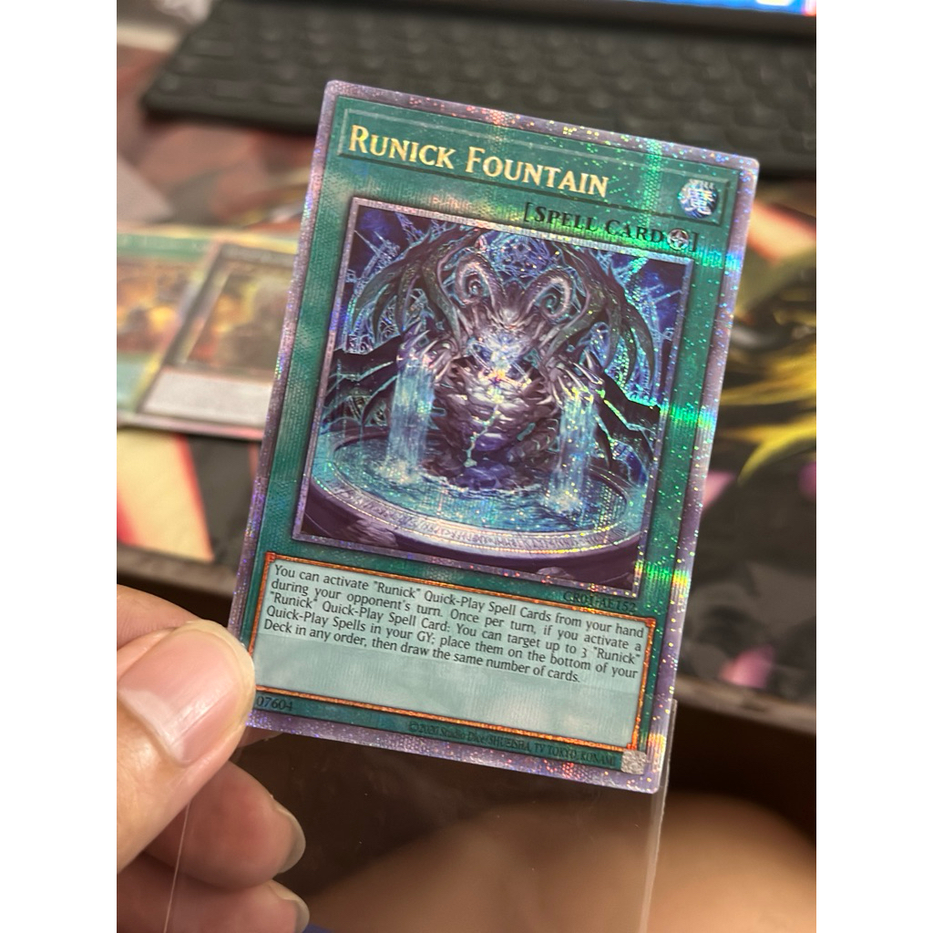 [ ใหม่ ] การ์ดน้ําพุ Yugioh Runick CR01-AE152