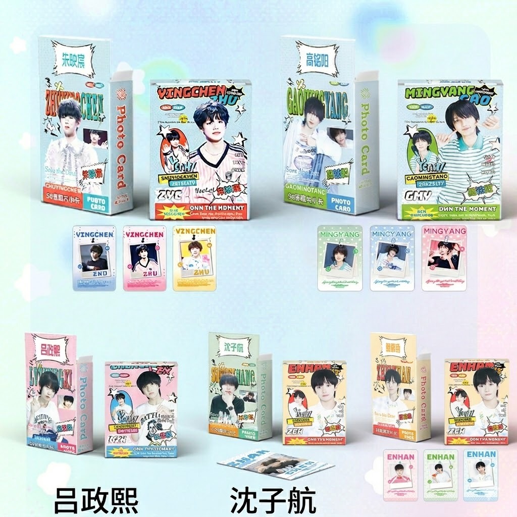 การ์ด Lomo TF FAMILY กล่อง 50 ใบ FAMILY F5 Tri An Ham Anh Than Chinh Hy Tham Tu Hang Vu Than Minh Du