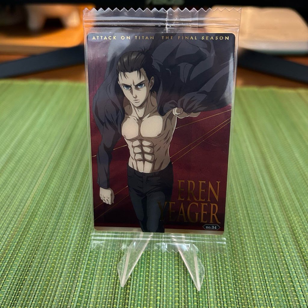 SP Attack on Titan Eren การ์ดเวเฟอร์โลหะ