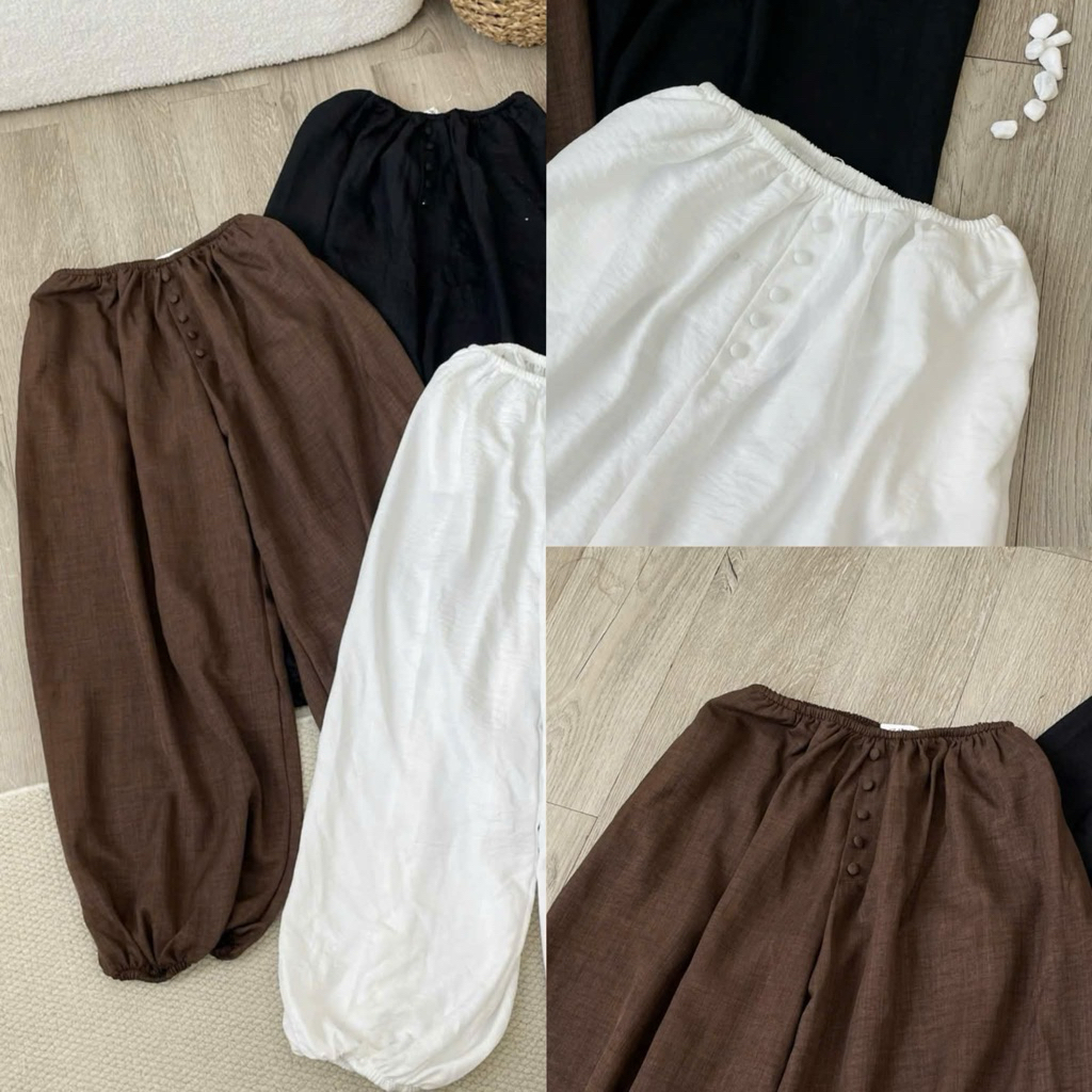Q4020 Nana21 Nanastore21 กางเกงบูมกระดุมสตรี