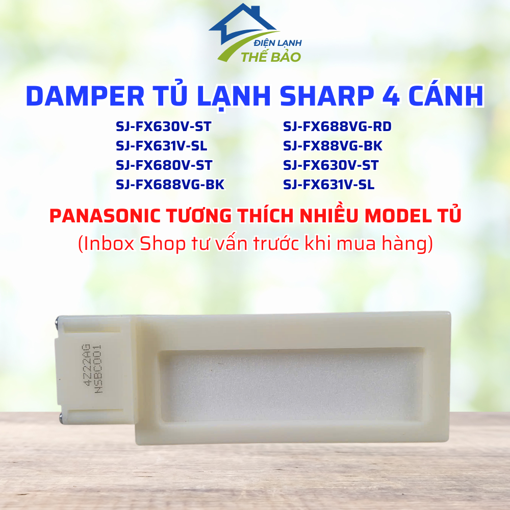 Damper ใช้งานร่วมกับ SHARP ตู้เย็น SJ-FX630V-ST SJ-FX631V-SL SJ-FX680V-ST SJ-FX688VG-BK,... เหมาะสํา