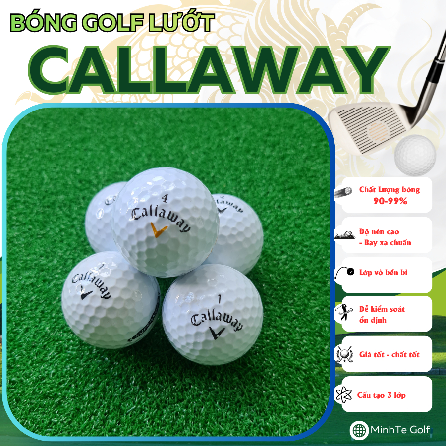 Callaway Golf Ball 99% สวย - Golf Ball ของแท้ 3 ชั้น - Mailinhgolf