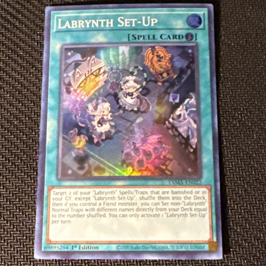 UK Super Rare [Yugioh Watermelon] การ์ดเซ็ตอัพของ Labrynth - ห่อพลาสติก SPELL ฟรี
