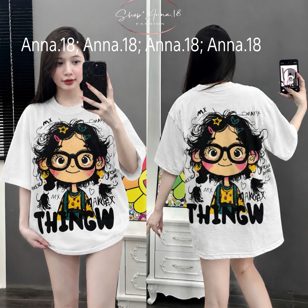 เสื้อยืดผ้าฝ้าย 4-WAY SOFT, COOL, WIDE FORM PRINTED ON 2 ด้านข้าง (THING W _ 4-WAY GIRLS) FORM UNDER