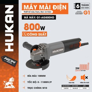 Máy mài cầm tay HUKAN G1-AG800HD và G1-A14, Công tắc đuôi, Công suất 800W  - Bảo hành chính hãng