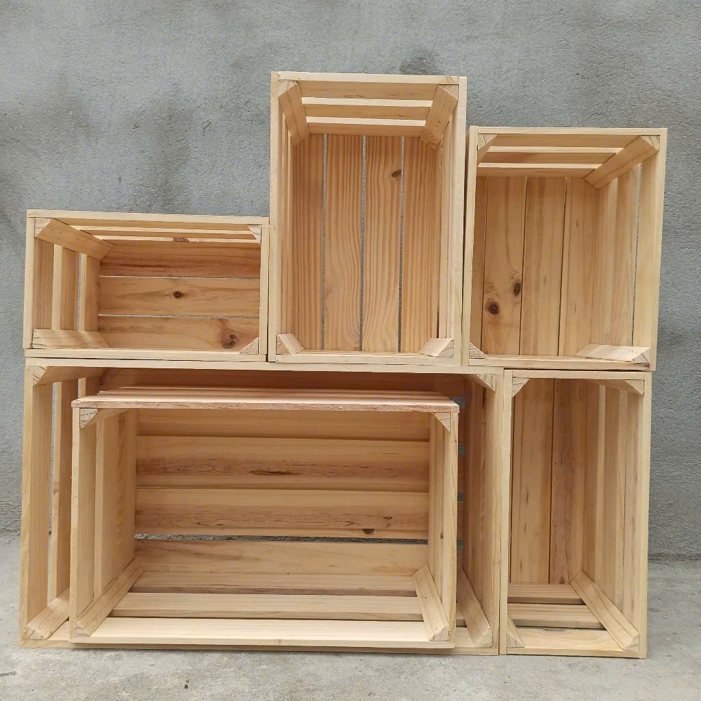PINE WOOD PALLET BOX - ไม้สนนําเข้า - หลายขนาด - แข็งแรง แข็งแรง