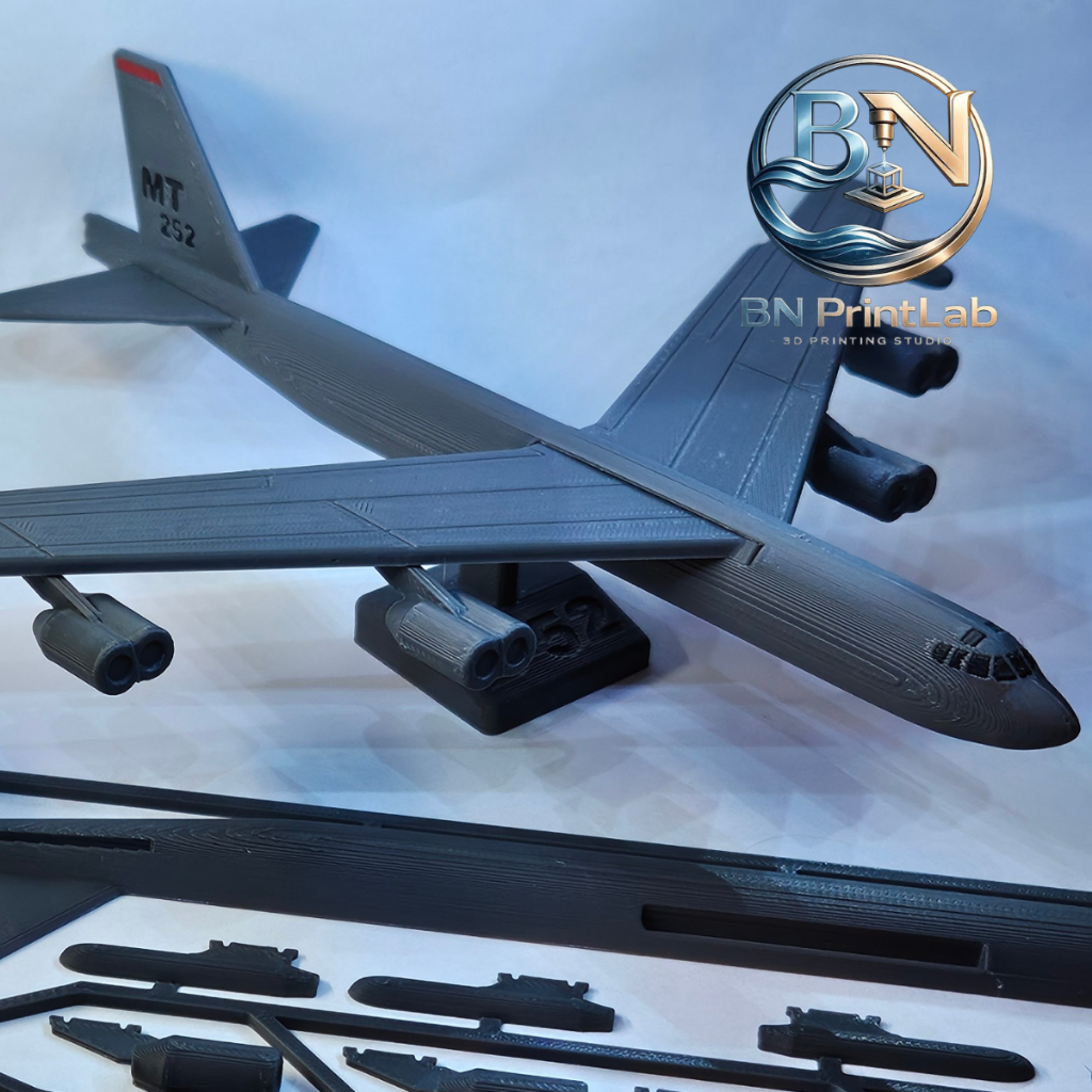 Unique Kit Card B-52 Stratofortress Model - ของเล่นแสดงระบบยักษ์ขนาดกะทัดรัด