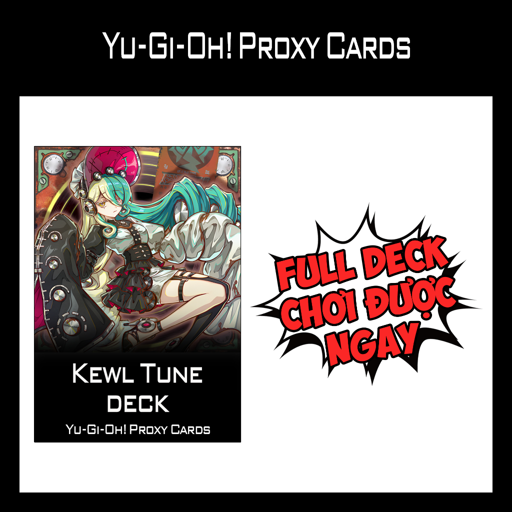 การ์ด YUGIOH - เด็ค Kewl Tune - พิมพ์ 1 ด้าน (60 ใบ)