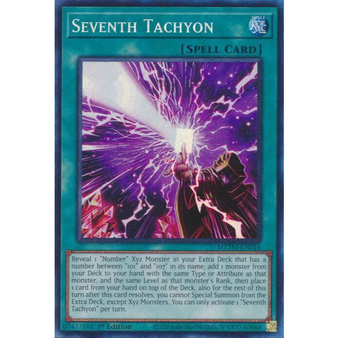 การ์ด Yugioh MZTM-EN016 - Seventh Tachyon (CR) - สะกด - Collectors Rare