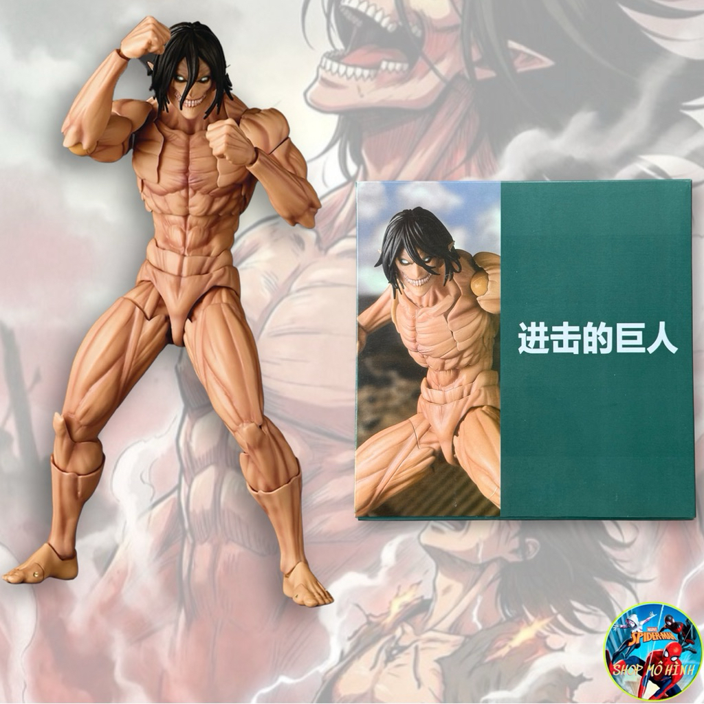 Eren Titan Attack on Titan Eren Yeager Titan Revoltech Action Figure 1/12 KO