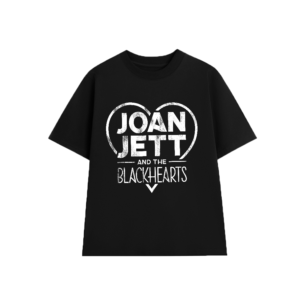 JOAN JETT JJ001 เสื้อยืดผ้าฝ้ายนุ่มฟอร์มหลวม Unisex