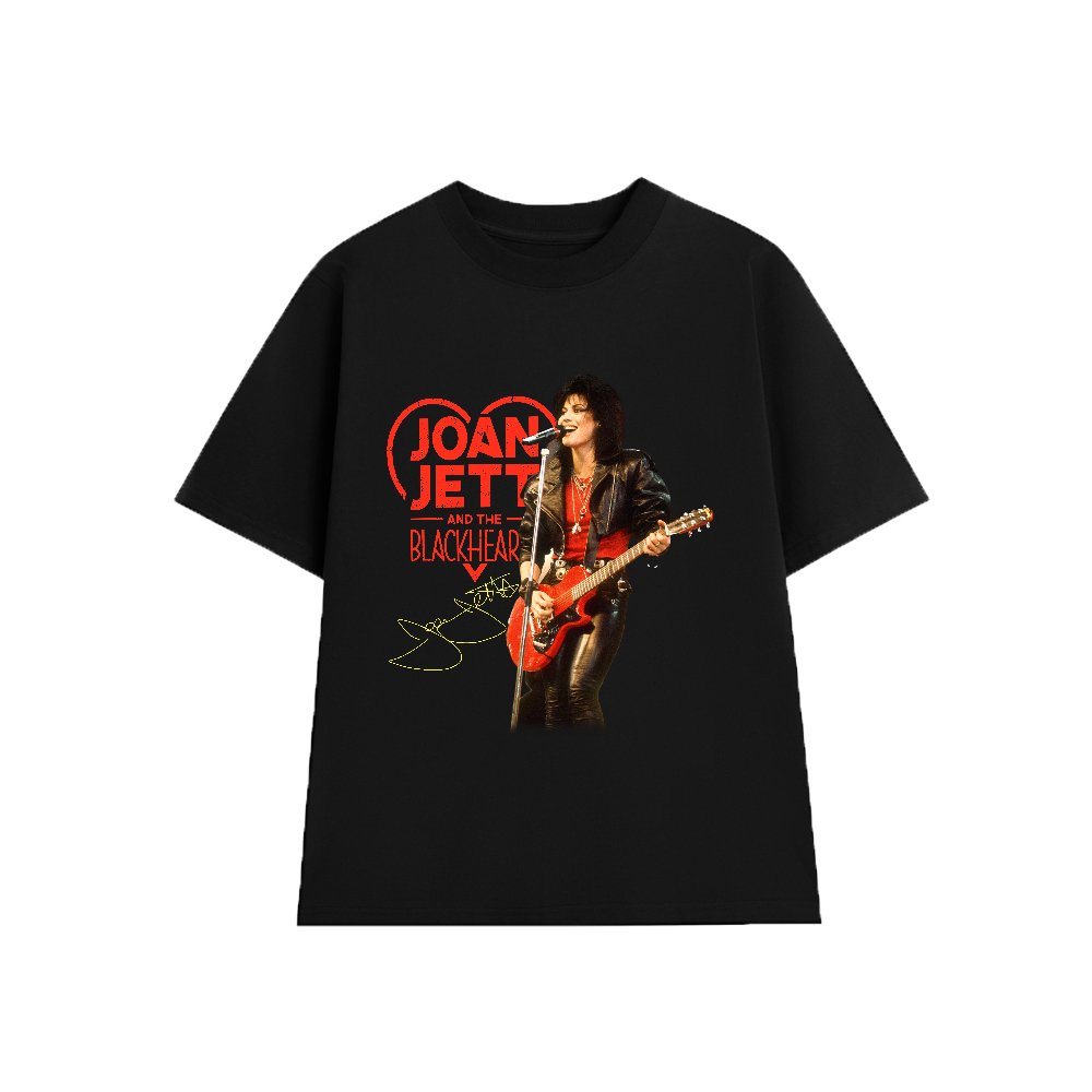 เสื้อยืด Joan Jett & the Blackhearts 02 ผ้าฝ้ายเนื้อนุ่มหลวม Unisex