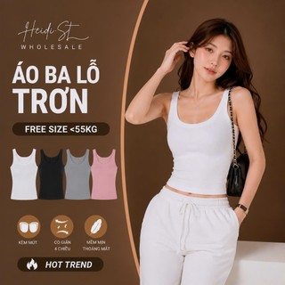 Áo Ba Lỗ Trơn Nữ Có Đệm Ngực, Áo Tank Top Chất Thun Gân Mềm Mát Tôn Dáng, Áo Sát Nách Form Đẹp