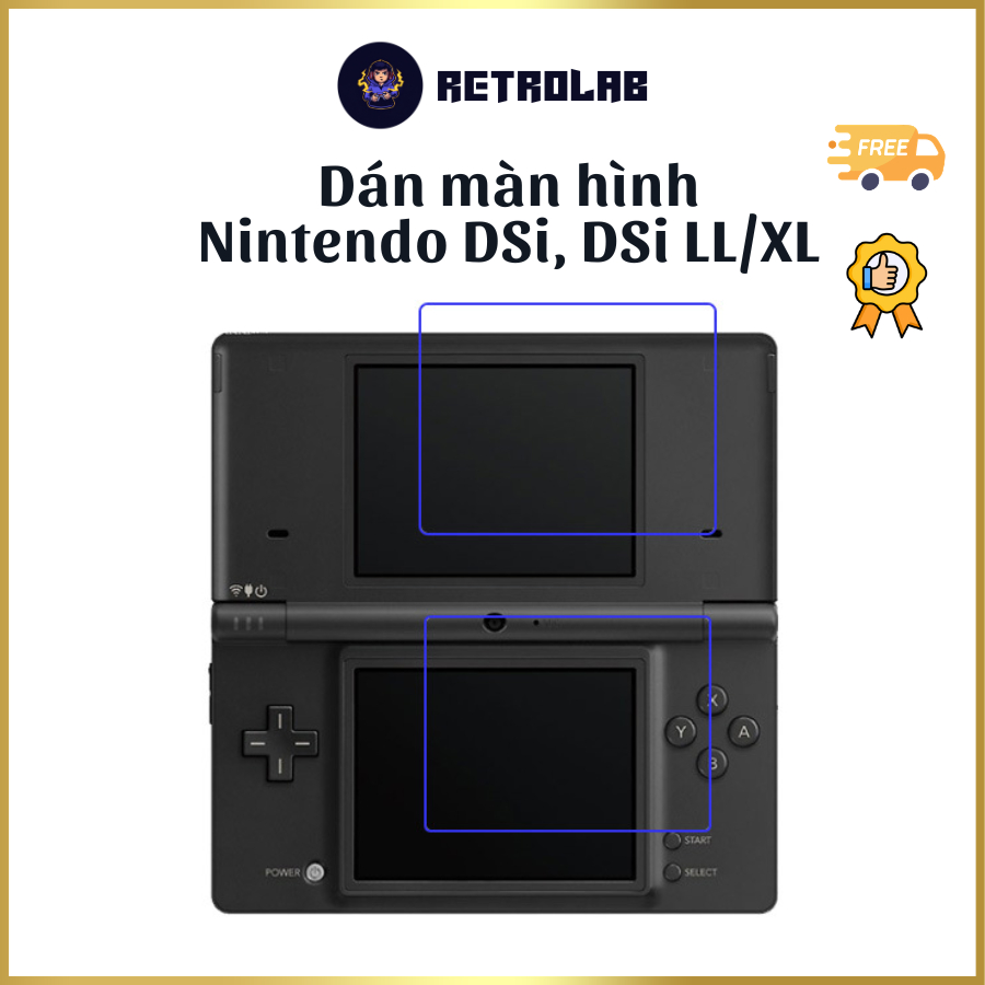 ฟิล์มกันรอยหน้าจอ Nintendo DSi, DSi LL/XL - กันรอย โปร่งใส ทาง่าย