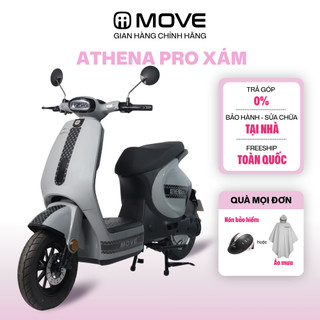 [CHỈ GIAO NAM TRUNG BỘ VÀ NAM BỘ] Xe Máy Điện MOVE ATHENA PRO Chính Hãng - Trả góp 0% - Bảo Hành Tại Nhà - Xám