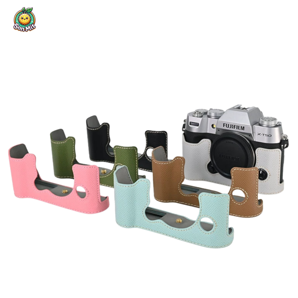[มีจําหน่าย] Fu jifilm XT 50 Leather Case เคสหนังครึ่งป้องกันรอยขีดข่วน ความสวยงามสูง XT50