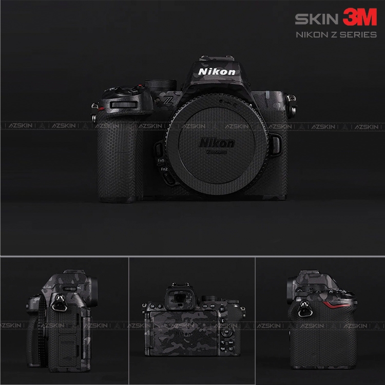 สติ๊กเกอร์ผิวกล้อง Nikon Z5 3M | Z5 II | Z6 | Z6II | Z6 III | Z7 | วัสดุนูนแท้ - AZSKIN